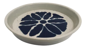 Hand Thrown Glazed Signed Artisanal Ceramic Pottery Bowl