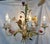 Vintage Tole 6-Light Chandelier With Flower Motif and Honest Patina For Sale - Image 13 of 18