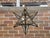 Metal Mid 20th Century Mid Century Modern French Star Glass and Metal Light Fixture with Single Socket For Sale - Image 7 of 12