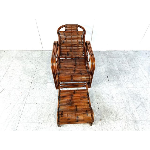 Mid-Century Rattan and Bamboo Garden Chair, 1950s For Sale - Image 18 of 18