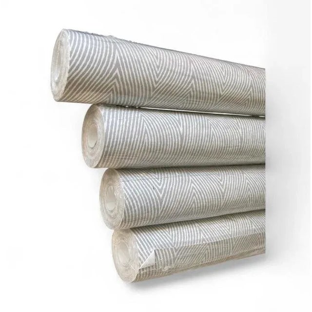 2020s Schumacher Bark 5007591 Fog Wallpaper From Drawn From Nature Collection - Set of 4 Double Rolls For Sale - Image 5 of 15