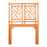 Image of Chippendale Headboard Twin - Orange For Sale