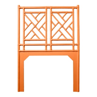 Chippendale Headboard Twin - Orange For Sale