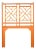 Chippendale Headboard Twin - Orange For Sale
