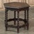 Traditional Antique Hexagonal Barley Twist End Table For Sale - Image 3 of 12