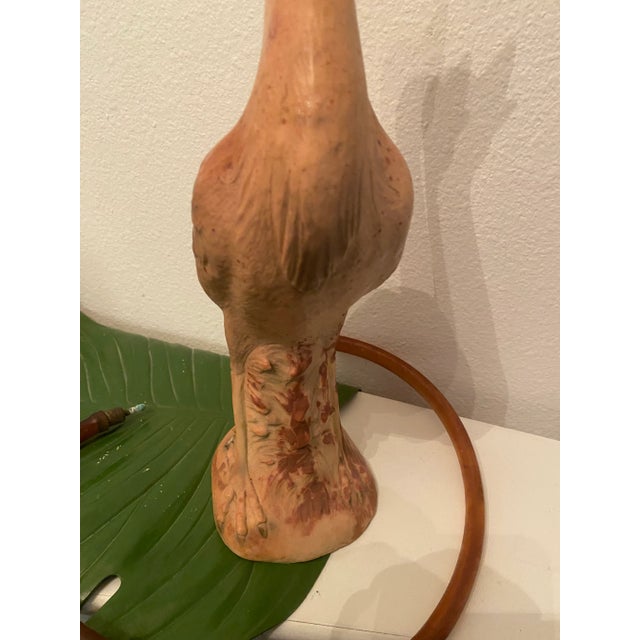 Traditional Vintage Crane Fountain by Heissner West Germany Patio Fountain For Sale - Image 3 of 13