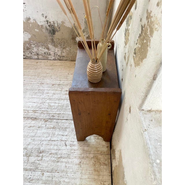 Antique Brutalist Nightstand in Oak, 1890s For Sale - Image 4 of 18