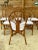 Late 20th Century Set of 6 Restored Coastal Rattan Dining Chairs in White Sunbrella For Sale - Image 5 of 11