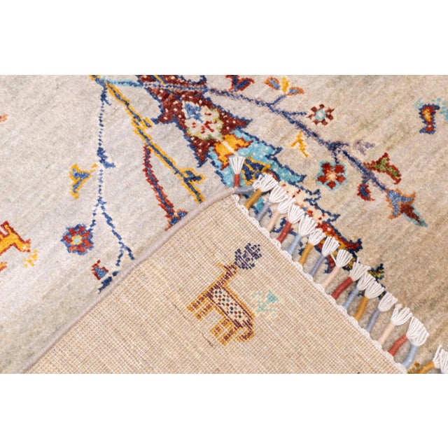 Early 21st Century Contemporary Gabbeh Rug 5'6'' X 7'7'' For Sale - Image 5 of 11