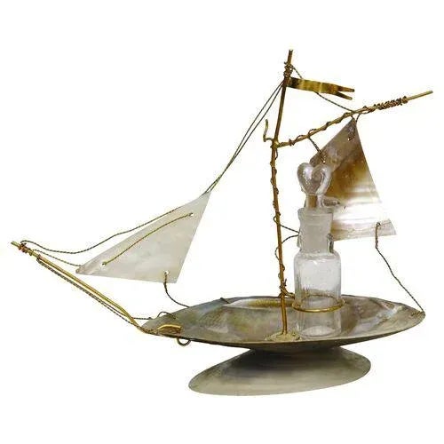 Antique French Shell Pocket Watch & Scent Bottle Holder For Sale - Image 4 of 4