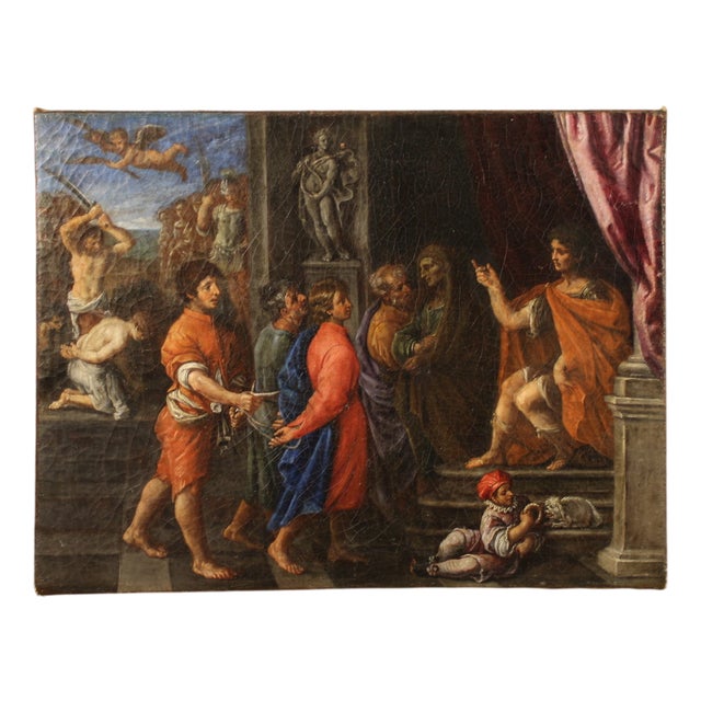 Italian Artist, The Martyrdom of the Four Crowned Saints, 1660, Oil on Canvas For Sale