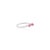 Art Deco 14k White Gold Ruby Stackable Curved Band Ring With Diamonds Size 7 For Sale - Image 3 of 10