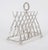 1980s 20th Century Vintage Large Silver Plated Crossed Rifles Toast Rack, 1980s For Sale - Image 5 of 13