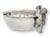 A charming midcentury English silverplate trinket dish featuring a wonderfully detailed squirrel perched on a tree stump...