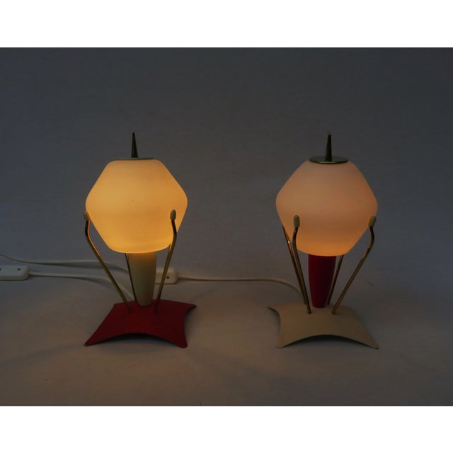Rocket Bedside Lamps, 1950s, Set of 2 For Sale - Image 11 of 18