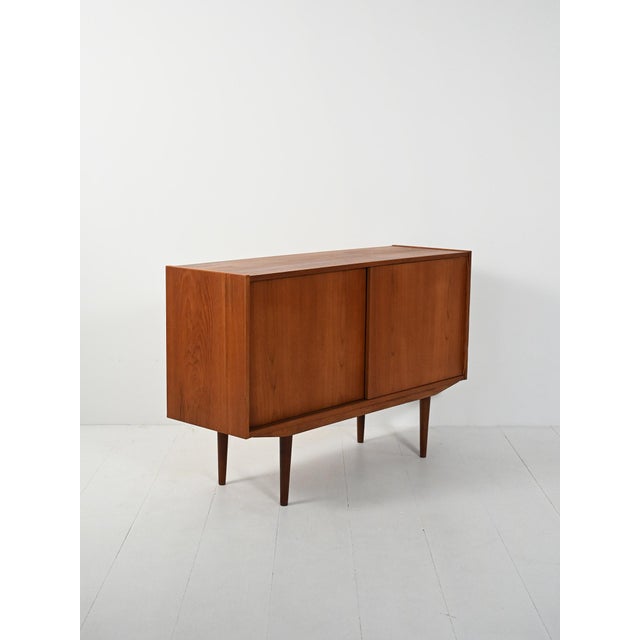 1950s Small Vintage Scandinavian Sideboard, 1950s For Sale - Image 5 of 11