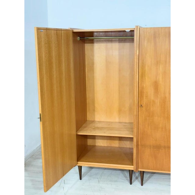 Mid-Century Wardrobe or Linen Closet in Wood For Sale - Image 6 of 18