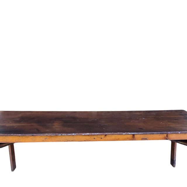 Early 20th Century Antique "Clipper" Style Folding Table For Sale - Image 5 of 16