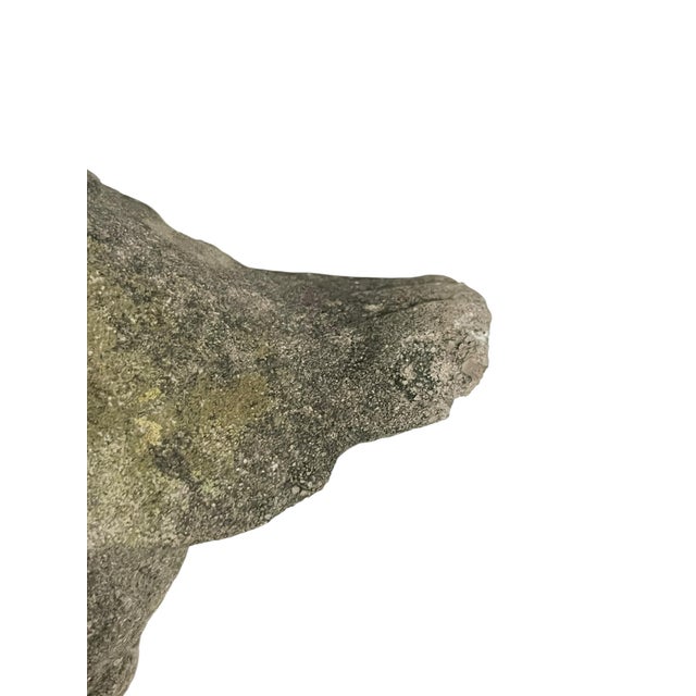 Mid 20th Century Vintage English Concrete Swan Planter – Weathered Garden Sculpture For Sale - Image 5 of 13