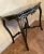 Italian Antique Table Marble Topped Italian Accent Table, Turtle Shaped, Black and Gilt For Sale - Image 3 of 13
