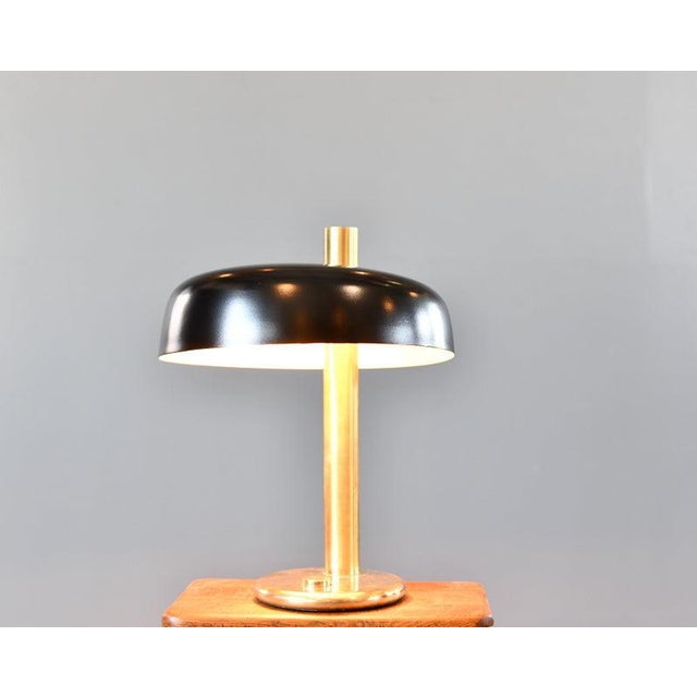 Metal Large Mid-Century Table Lamp by Hillebrand, 1960s For Sale - Image 7 of 8