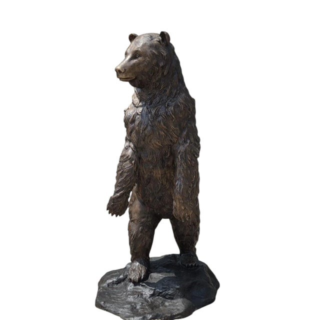 2000 - 2009 Life-Size Bronze Bear Sculpture, 2000 For Sale - Image 5 of 6