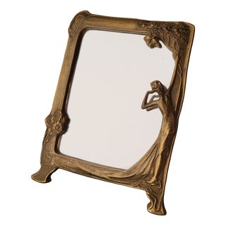 Art Nouveau Table Mirror by Pierre Bex, France, 1970s For Sale