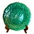 Large Green Leaf Plates from Gien, 1950s, Set of 4 For Sale - Image 3 of 6