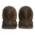 Arts & Crafts Bronze Native American War Chief Bookends C1920 For Sale