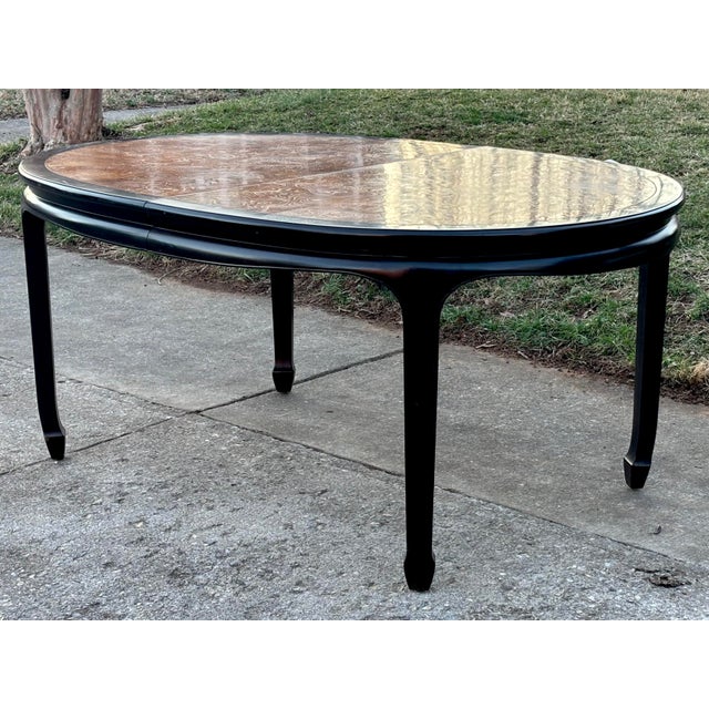Vintage 1970's Century "Chin Hua" Oval Dining Table For Sale - Image 13 of 16