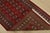 Bokhara Rug 3’1” X 5’6” Red Wool Tribal Hand-Knotted Oriental Carpet For Sale - Image 10 of 11