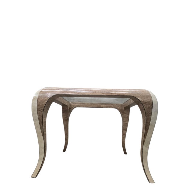 Postmodern Late 20th Century Postmodern Karl Springer Style Sculptural Coffee Table For Sale - Image 3 of 9