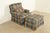 Harden Furniture Harden Furniture English Country Plaid Upholstered Lounge Chair With Ottoman For Sale - Image 4 of 15