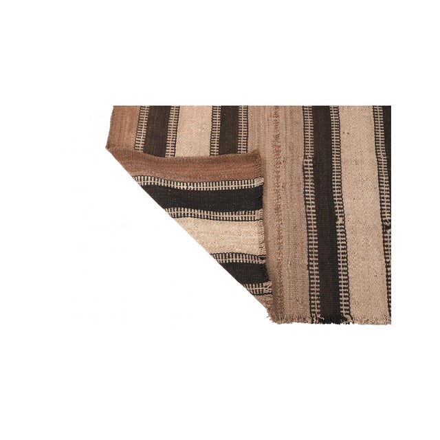 1960s Decorative Brown Vintage Kilim Rug - 2`11″ X 6`4″ For Sale - Image 5 of 6