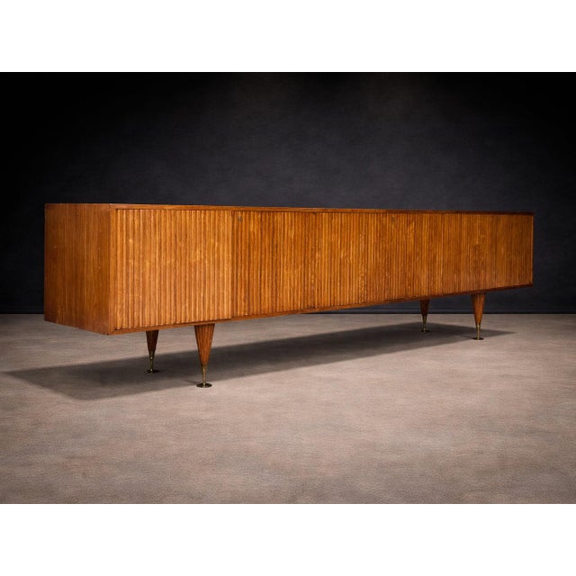 Reeded Credenza in Caviúna Wood by Giuseppe Scapinelli, Brazil, 1950s For Sale - Image 13 of 16