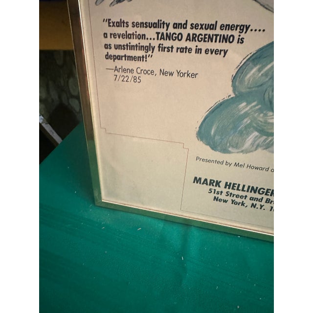 1970s Framed Don't Cry for Me Argentina Print For Sale In Atlanta - Image 6 of 10