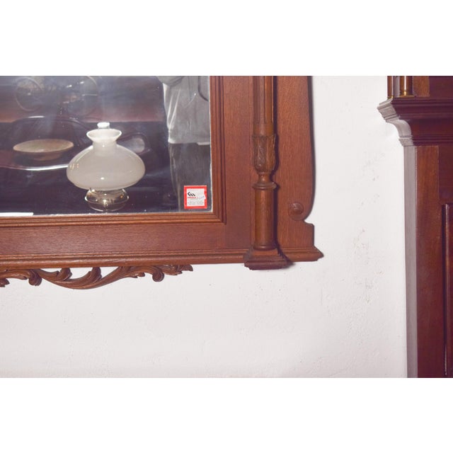 Wood Antique Empire Wooden Mirror, 1800s For Sale - Image 7 of 15