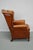 Vintage Dutch Cognac Wingback Leather Club Chair For Sale - Image 4 of 18