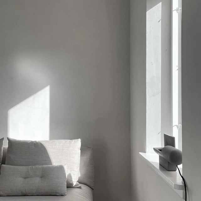 Black Brutalist Lamp in Concrete by Le Corbusier For Sale - Image 8 of 10