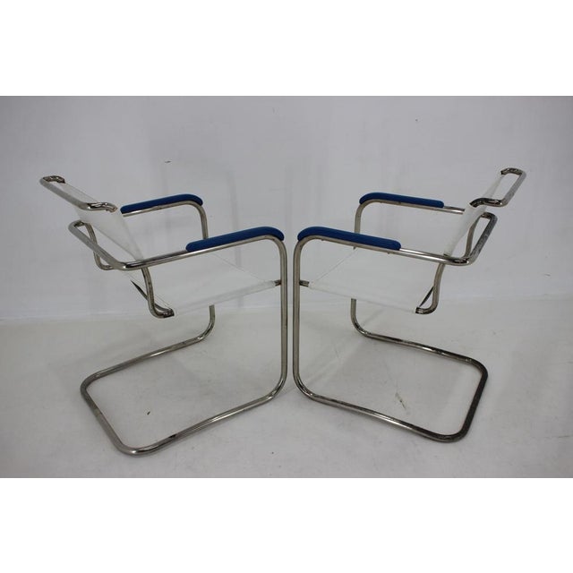 Bauhaus B10 Tubular Table and B34 Armchairs by M. Melder, 1930s, Set of 3 For Sale - Image 18 of 18