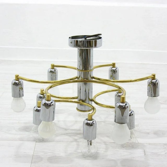 Chandelier from Honsel, Germany, 1970s For Sale - Image 9 of 9