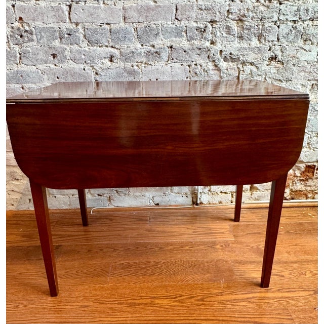 Early 19th Century Antique English Georgian Pembroke Mahogany Side Table For Sale - Image 5 of 6