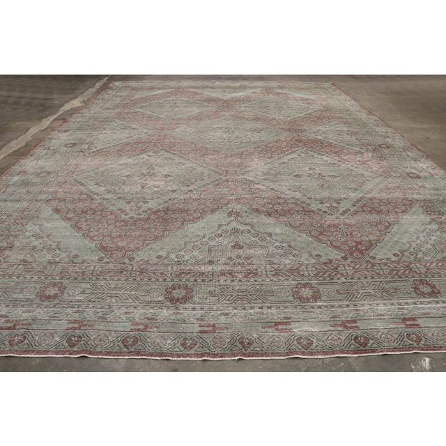 Antique Persian Khotan Rug, 10'07 X 15'06 For Sale - Image 9 of 10