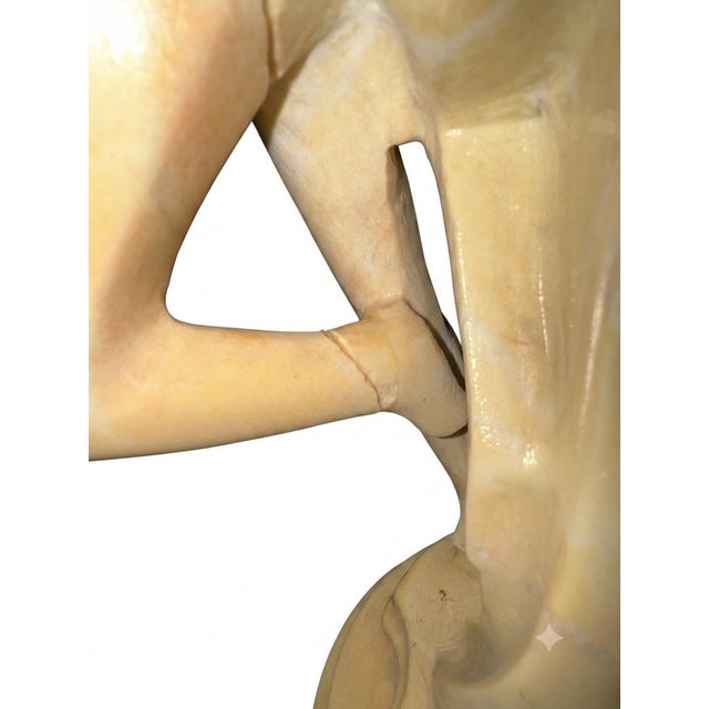 Stone Mid-Century Modern Abstract Marble/Alabaster Lovers Sculpture For Sale - Image 7 of 7