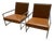 1980s Sleek Modern Lounge Chairs For Sale