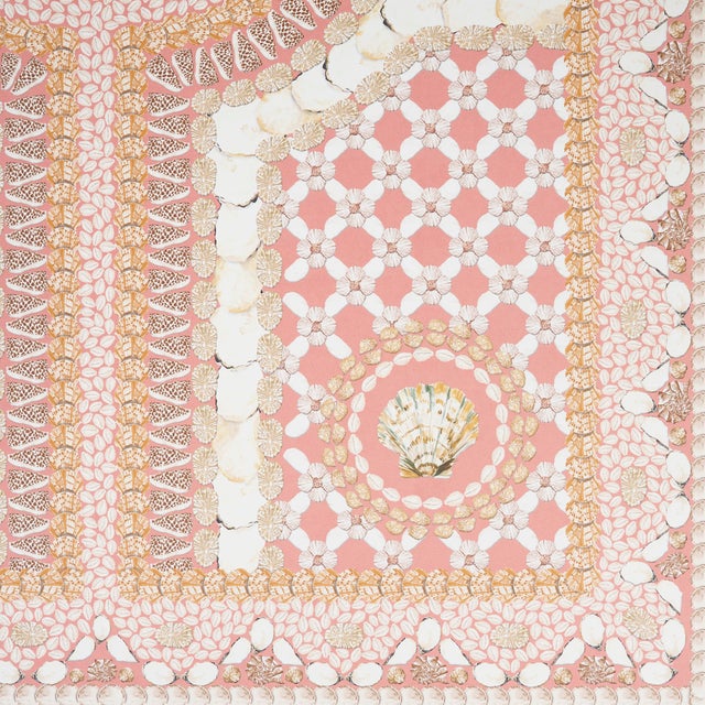 Not Yet Made - Made To Order Schumacher X Mary McDonald Shell Grotto Panel A in Coral For Sale - Image 5 of 6