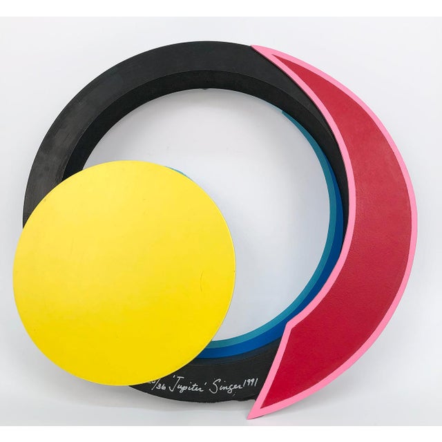 Artist: Clifford Singer Title: Etude In Resonance (Jupiter) Year: 1991 Signed: Yes Medium: Sculpture Paper Size: 16 x 17...