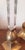Mid-Century Modern Vintage Xl Brass and Lucite Candlesticks Set 3 Candle Holders For Sale - Image 3 of 13