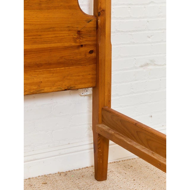 Rustic Pine Rustic Vintage Bed and Post For Sale - Image 3 of 8