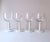 Rosenthal Rosenthal Studio-Line Wine or Cocktail Glasses With White Glass Stem, Set of 4 For Sale - Image 4 of 12